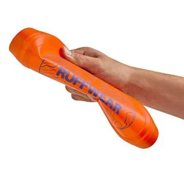 RUFFWEAR, Camp Flyer Dog Toy, Lightweight and Flexible Disc for Throw and Fetch, Mandarin Orange