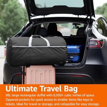 Large Amazon Basics Duffel Bag for All Your Travel Needs