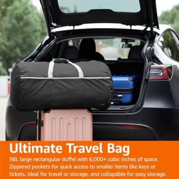 Large Amazon Basics Duffel Bag for All Your Travel Needs