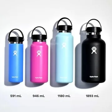 Hydro Flask Wide Mouth Flex Cap 64 Oz in Black
