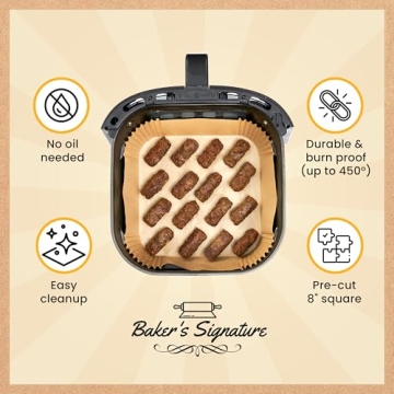 Non-Stick Air Fryer Paper Liners - 120Pcs