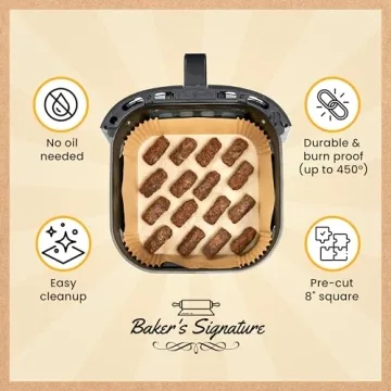 Non-Stick Air Fryer Paper Liners - 120Pcs