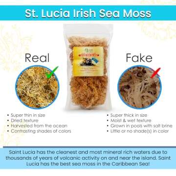 BUIE HOLISTIC HERBS Golden Irish Sea Moss, Pure Wildcrafted, Nutrient-Rich, Dr. Sebi Inspired - Make...