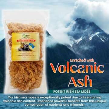 BUIE HOLISTIC HERBS Golden Irish Sea Moss, Pure Wildcrafted, Nutrient-Rich, Dr. Sebi Inspired - Makes 240+ oz Gel | Pure & Natural Raw Gold Irish Sun - Dried Sea Moss for Health & Wellness / (16 oz)