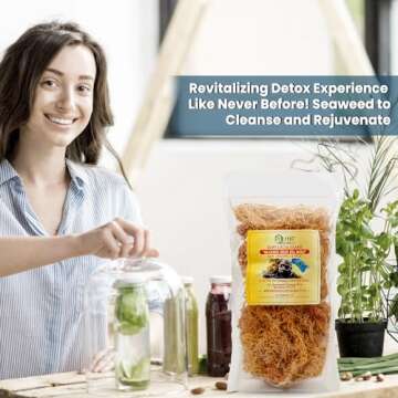 BUIE HOLISTIC HERBS Golden Irish Sea Moss, Pure Wildcrafted, Nutrient-Rich, Dr. Sebi Inspired - Makes 240+ oz Gel | Pure & Natural Raw Gold Irish Sun - Dried Sea Moss for Health & Wellness / (16 oz)