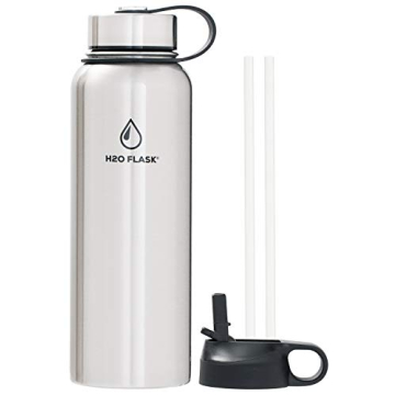 SilverOnyx Water Flask Insulated Stainless Steel Bottle 40oz