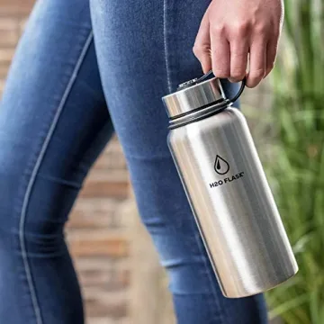 SilverOnyx Water Flask Insulated Stainless Steel Bottle 40oz