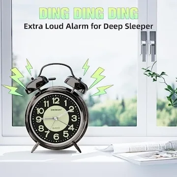 CHEREEKI Loud Alarm Clock for Heavy Sleepers Adults