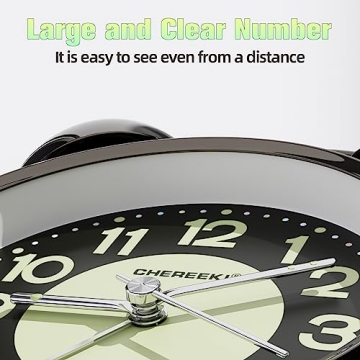CHEREEKI Loud Alarm Clock for Heavy Sleepers Adults