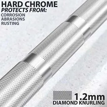 Regional Olympic 20kg Men’s Hard Chrome Barbell. Rated 1500lbs for Weightlifting and Powerlifting.