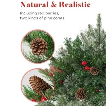 2025 Outdoor Christmas Planter Decorations with Lights