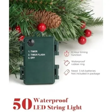 2025 Outdoor Christmas Planter Decorations with Lights