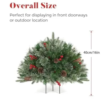 2025 Outdoor Christmas Planter Decorations with Lights