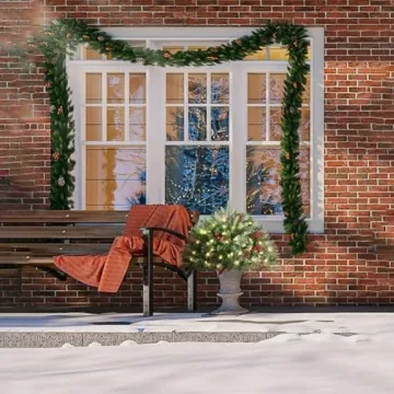 2025 Outdoor Christmas Planter Decorations with Lights