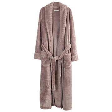 Richie House Women's Fleece Robe RH1591-D-M, Cozy and Luxurious Warmth
