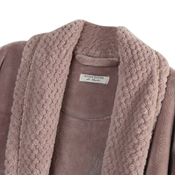 Richie House Women's Fleece Robe RH1591-D-M, Cozy Comfort