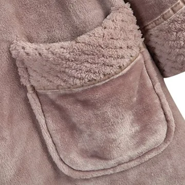 Richie House Women's Fleece Robe RH1591-D-M, Cozy Comfort