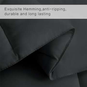 COHOME Full Size Comforter - Down Alternative Duvet Insert with Anti-Clump Tech & 8 Tabs, All-Season Reversible Luxury Hotel Bedding - Gifts for Women/Men, Dark Grey 82''x86''