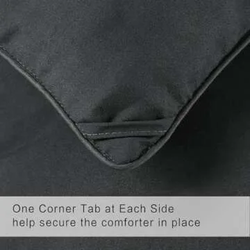 COHOME Full Size Comforter - Down Alternative Duvet Insert with Anti-Clump Tech & 8 Tabs, All-Season Reversible Luxury Hotel Bedding - Gifts for Women/Men, Dark Grey 82''x86''