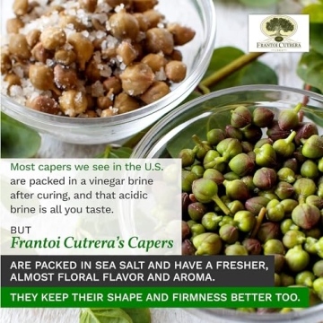 Frantoi Cutrera Italian Capers in Sea Salt - Gourmet Flavor