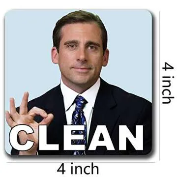 Michael Scott Prison Mike Dishwasher Magnet Clean Dirty Sign Sticker Strongest Magnet Double Sided F...