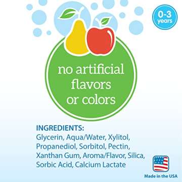 Dr. Brown's Fluoride-Free Baby Toothpaste for Safe Oral Care