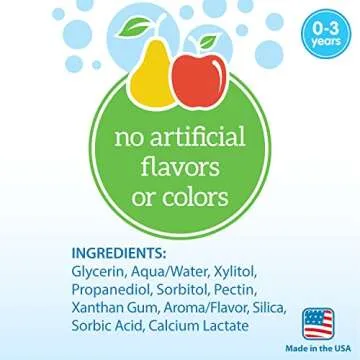 Dr. Brown's Fluoride-Free Baby Toothpaste for Safe Oral Care