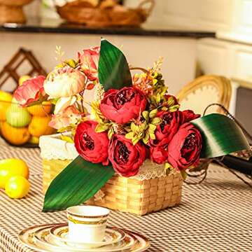 Syhood Outdoor Ribbon Poly Satin Ribbon Floral Craft Decoration Aspidistra Leaf Riband Easter Holiday Outdoor Decorating(4 Inch X 49 Yards,Dark Green)