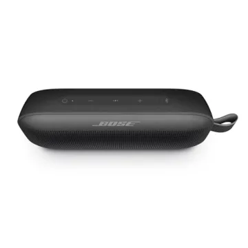 Bose SoundLink Flex Bluetooth Speaker, Portable Speaker with Microphone, Wireless Waterproof Speaker for Travel, Outdoor and Pool Use, Black