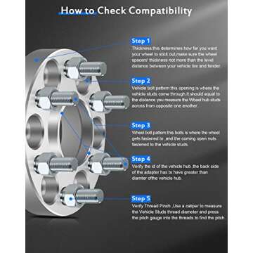 ECCPP 1" 6 Lug Wheel Spacers for Nissan Frontier Pathfinders