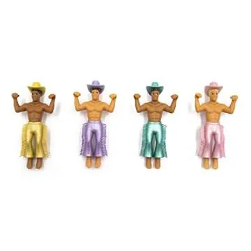 NPW Disco Cowboy Drink Markers - Fun Glass Charms 4 Count