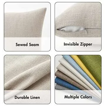 MIULEE Taupe Decorative Pillow Covers for Any Decor