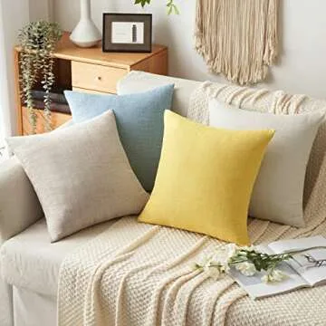 MIULEE Taupe Decorative Pillow Covers for Any Decor
