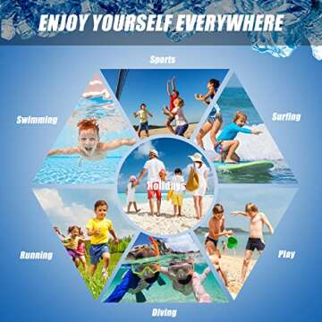 Boys Camo Swim Trunks with Boxer Brief Liner Anti Chafe No Mesh Swimming Shorts Compression Lined 4-Way Stretchy UPF Quick Dry Bathing Suit Size 18-20