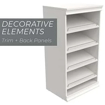 Stylish ClosetMaid Modular Angled Shoe Shelf Unit
