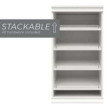 Stylish ClosetMaid Modular Angled Shoe Shelf Unit