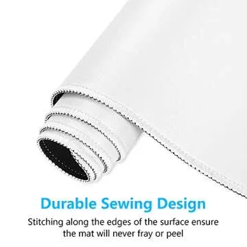 Dapesuom Large Gaming Mouse Pad, Extended Mouse Mat with Stitched Edges, Full Size Keyboard Pad with Non-Slip Base, Big XXL Computer Desk Mats for Gamer, Laptop, Office, 31.5 x 15.7in, Ivory White