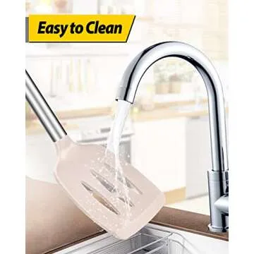 Pack of 2 High-Heat Silicone Spatulas for Easy Cooking