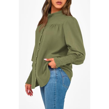 Stylish PRETTYGARDEN Button Down Shirts for Women