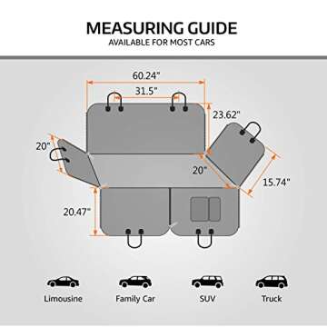Vailge Extra Large Waterproof Dog Car Seat Cover
