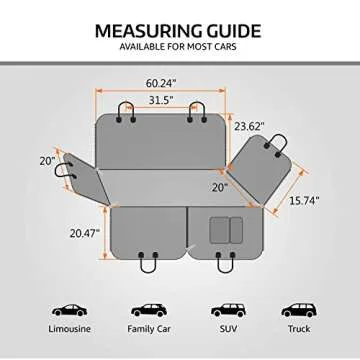 Vailge Extra Large Waterproof Dog Car Seat Cover