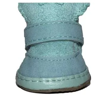 Puppy Snow Booties for Small Dogs, Chihuahua Booties for Winter, Tiny Cat Booties, Cat Shoes for Cold Weather Green Label 2