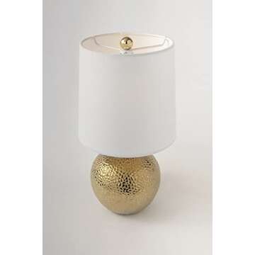 Mitzi HL364201-GD Heather Table Lamp, Gold