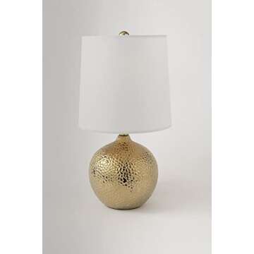 Mitzi HL364201-GD Heather Table Lamp, Gold