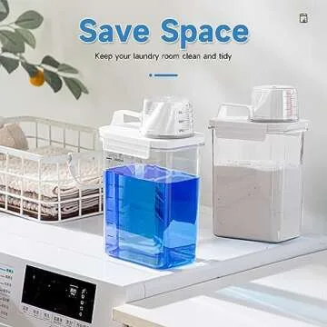 Tokokimo Compact Laundry Detergent Dispenser for Organization