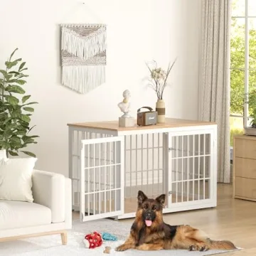 Stunning Rustic Dog Crate Furniture for Large Breeds