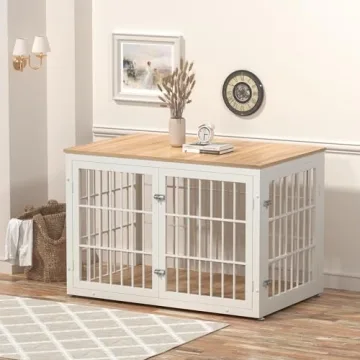 Stunning Rustic Dog Crate Furniture for Large Breeds