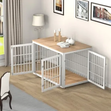 Stunning Rustic Dog Crate Furniture for Large Breeds