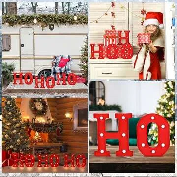 VIHOSE Christmas LED Letter Lights for Festive Celebrations