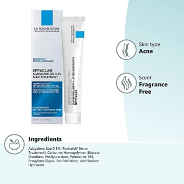La Roche-Posay Adapalene Gel 0.1% for Acne Treatment
